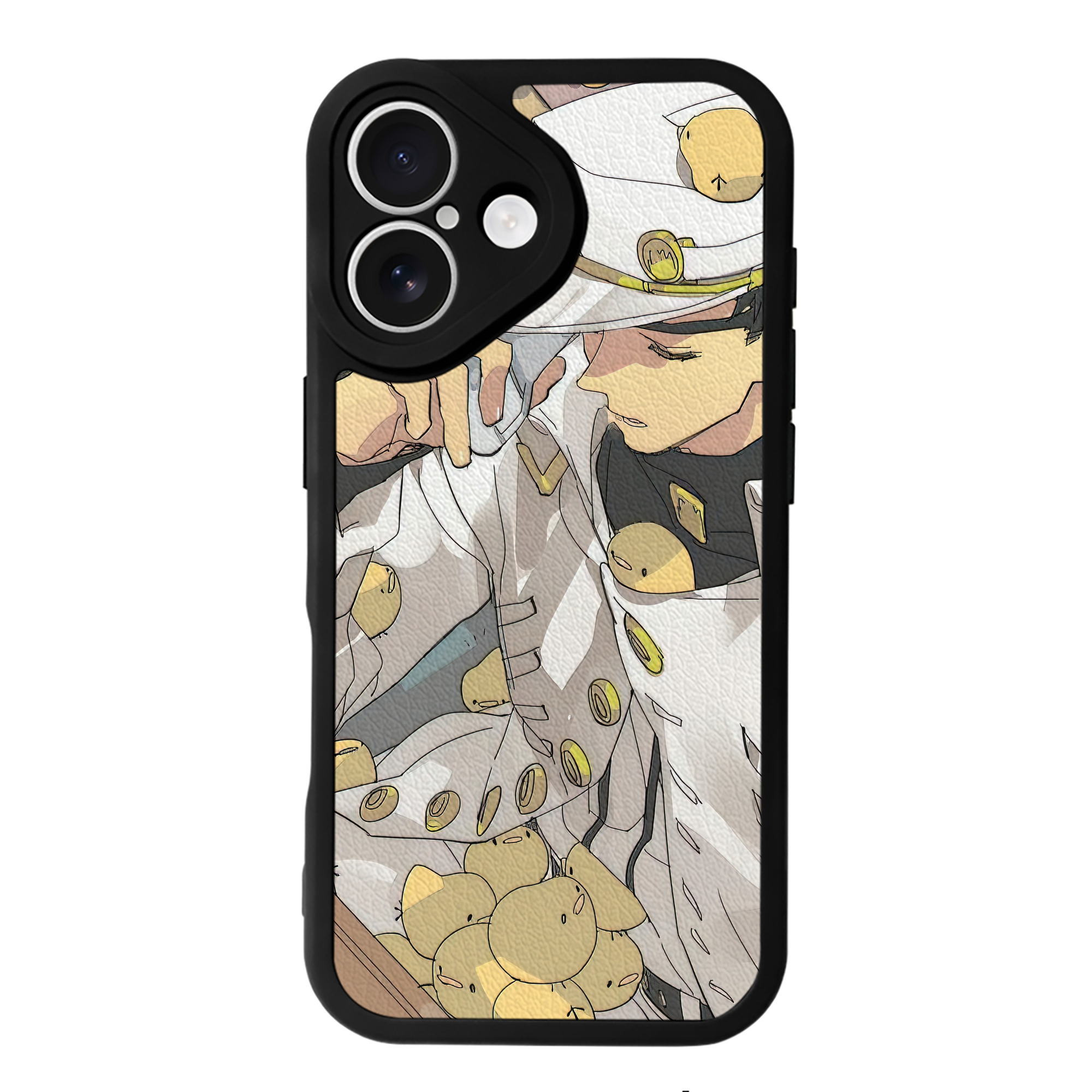 （画像用） ジョジョの奇妙な冒険 JoJo's Bizarre Adventure 【iPhone 16シリーズ対応】シリコンスマホケース（レザー調） 材質：シリコン